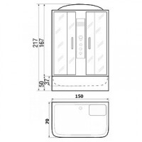 Душевая кабина River Sena 150/70/50 МТ (10000001803)