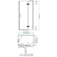 Душевой уголок WasserKraft Aller Black 10H07RB