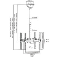 Кронштейн для телевизора Arm Media LCD-1850 черный