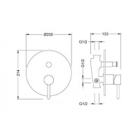 Смеситель для душа Schein Icon 6026069