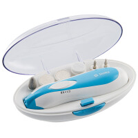 Маникюрно-педикюрный набор Delta DL-0750 белый/бирюзовый