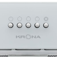Встраиваемая вытяжка Krona Liusa 600 Glass White PB