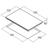 Встраиваемая индукционная варочная панель Cata I 6104 BK