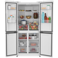 Холодильник Zugel ZRCD430W белое стекло