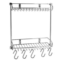 Полка металлическая прямая двойная WasserKraft K-1422