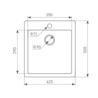 Кухонная мойка Zigmund & Shtain Platz 425 индийская ваниль