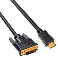 Кабель Buro HDMI-19M-DVI-D-10M