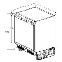 Встраиваемый холодильник Graude FK 80.1