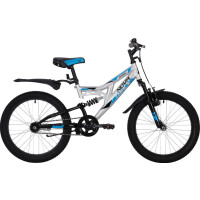Велосипед Novatrack 20SS1V.SHARK.SL20 серебристый (139751)
