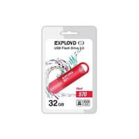 Флэш-накопитель Exployd 32GB 570 красный