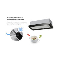 Встраиваемая вытяжка Weissgauff Tel 06 1M BL