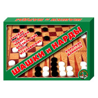Набор настольных игр Десятое королевство Шашки и нарды (01069)