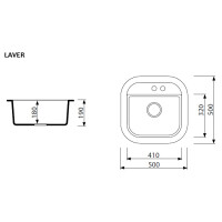 Кухонная мойка Marmorin Laver grey (510 103 003)