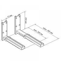 Кронштейн для СВЧ Trone C-1 белый