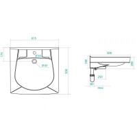 Раковина Santek Пилот-50 ( 1.WH30.1.970)