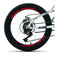 Велосипед Altair MTB FS 20 D черный/красный 2022 г 14" RBK22AL20047