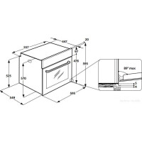 Встраиваемый электрический духовой шкаф Indesit IFW 6530 WH