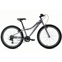 Велосипед Forward Twister 24 1.0 черный/серебристый 12" RBK22FW24845