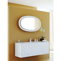 Clarberg Дюна зеркало с подсветкой, белое (Dun.02.10/W)