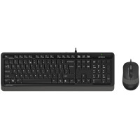Комплект A4Tech F 1010 черный/серый