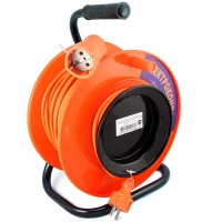 Удлинитель Электроконтакт УХ10-001 на катушке с выносной розеткой 10А,2,2кВт,40м (10157)