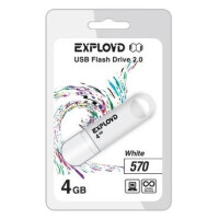 Флеш-накопитель Exployd 4GB-570-белый