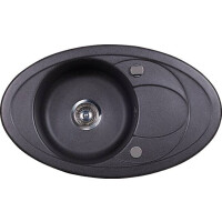 Кухонная мойка Kuppersberg Capri 1B1D black metal