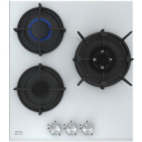 Встраиваемая газовая варочная панель Krona FIERO 45 WH