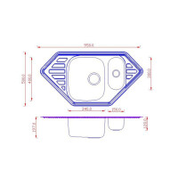 Кухонная мойка Matteo 9550С Medusa C