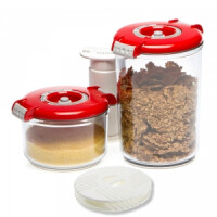 Набор вакуумных контейнеров Status VAC-RD-Round Red