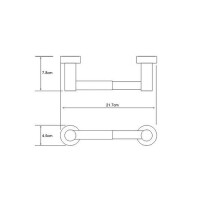 Держатель туалетной бумаги WasserKraft Donau K-9422