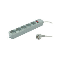 Сетевой фильтр PC PET AP01006-1.8-GR 1.8м 5 розеток серый