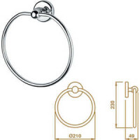 Bagno Associati Кольцо для полотенца, хром Shire SH21351