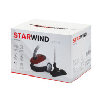 Пылесос StarWind SCB1114 красный/белый