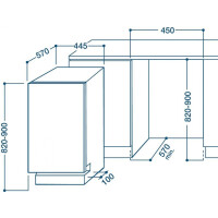 Встраиваемая посудомоечная машина Indesit DISR 16M19 A EU