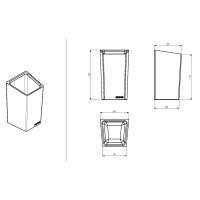 Стакан Sonia Solid Surface 154289