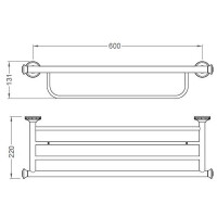 Полка для полотенца Schein Superior 7066042