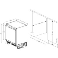 Встраиваемая морозильная камера Graude FG 80.1