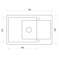 Кухонная мойка Zigmund & Shtain Rechteck 780.490 топленое молоко