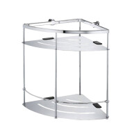 Полка металлическая угловая двойная WasserKraft K-522 хром