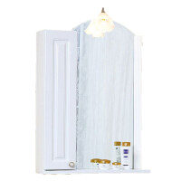 Зеркало-шкаф Бриклаер Анна 60 L белый