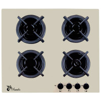 Встраиваемая газовая варочная панель Лысьва GR0400G00 кремовый