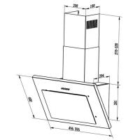 Каминная вытяжка Lex Mika 500 white