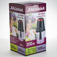 Измельчитель Аксинья КС-500Н черный/красный