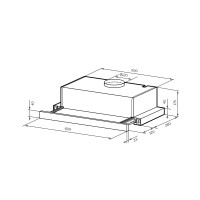 Встраиваемая вытяжка Lex Honver 600 Inox
