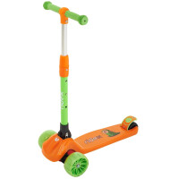 Самокат Ridex 3-х колесный Juicy, 120/80 мм, оранжевый/зеленый (4680459153951)