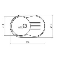 Кухонная мойка Zigmund & Shtain Kreis OV 770D швейцарский шоколад