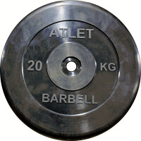 Диск обрезиненный MB Barbell Atlet MB-AtletB51-20