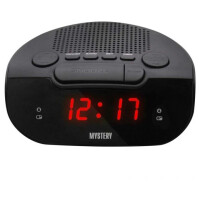 Радиобудильник Mystery MCR-21 черный/красный