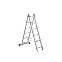 Стремянка Алюмет 2* 6 алюминиевая